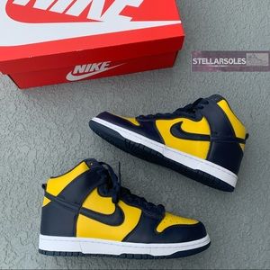 NIB Nike Dunk Hi SP Michigan Varsity Maize